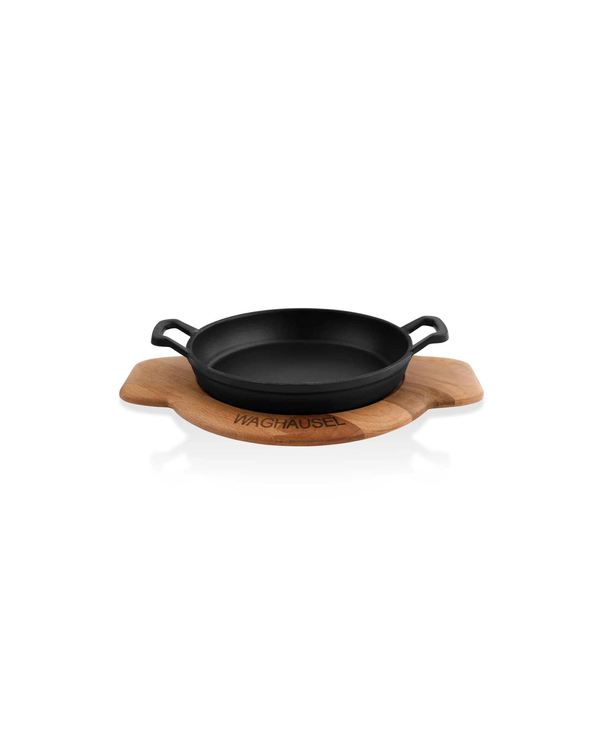 Sallys Gusseisen - Servierpfanne rund Ø 20 cm - mit Echtholzuntersetzer - Image 4